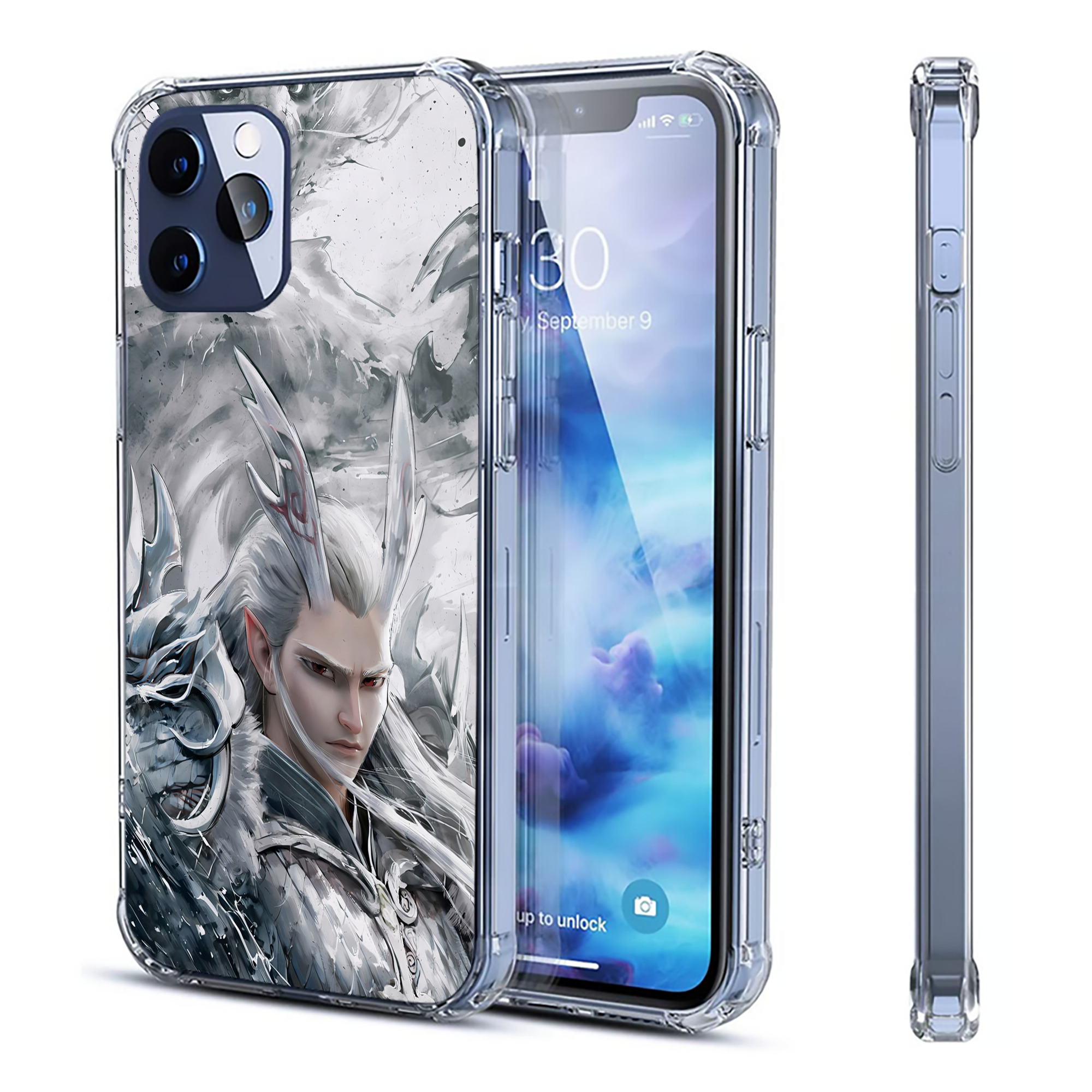 （画像用） Ne Zha 2 ナタ 魔童の大暴れ 【iPhone 12シリーズ対応】透明スマホケース（クリアソフトケース）